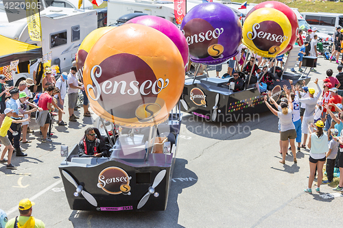 Image of Senseo Caravan in Alps - Tour de France 2015