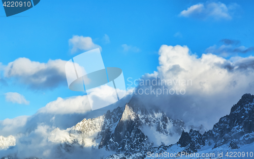 Image of Clouds and Rocks