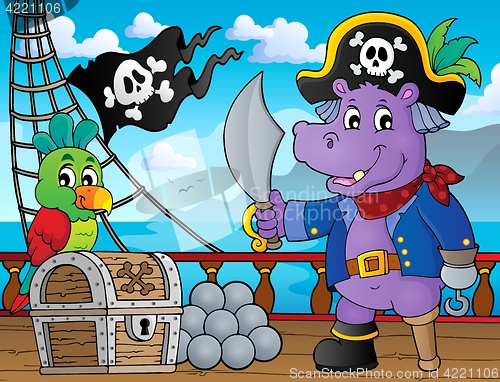 Image of Pirate hippo theme 3