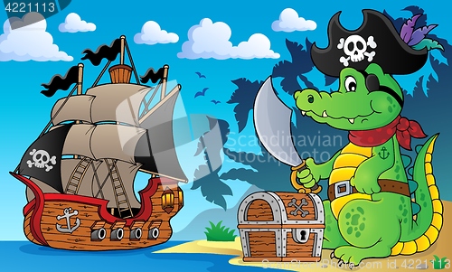 Image of Pirate crocodile theme 4