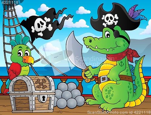 Image of Pirate crocodile theme 2