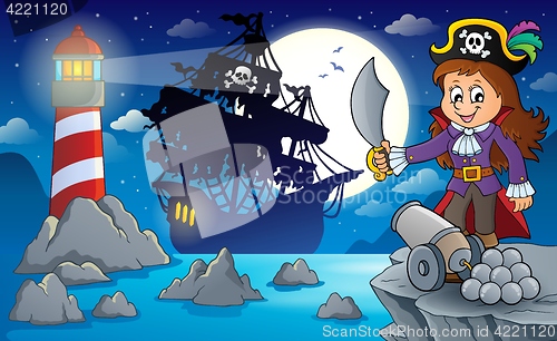 Image of Night pirate scenery 1
