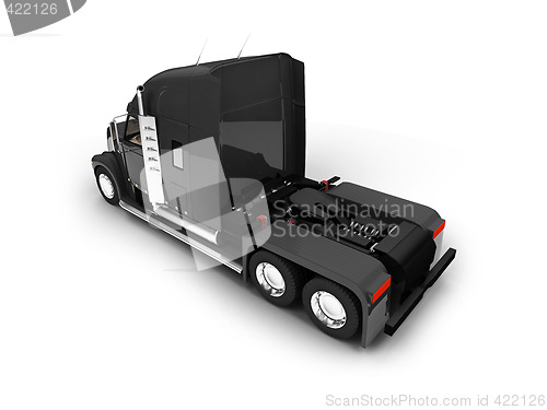 Image of Monstertruck isolated black back view