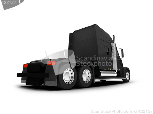 Image of Monstertruck isolated black back view