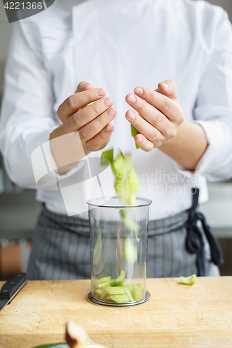 Image of Crop faceless shot of chef cooking