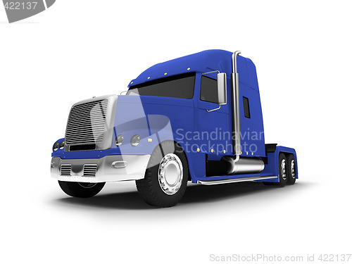 Image of Monstertruck isolated blue front view
