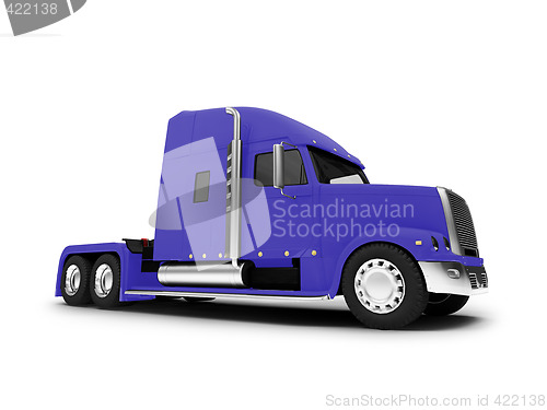 Image of Monstertruck isolated blue front view