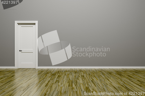 Image of grey wall and door background