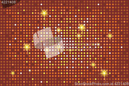 Image of Shining brown background with light flares