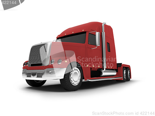 Image of Monstertruck isolated red front view