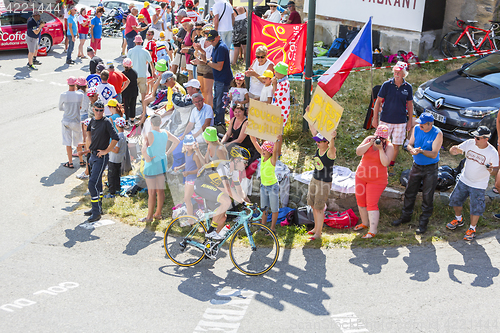 Image of The Cyclist Bram Tankink on Col du Glandon - Tour de France 2015