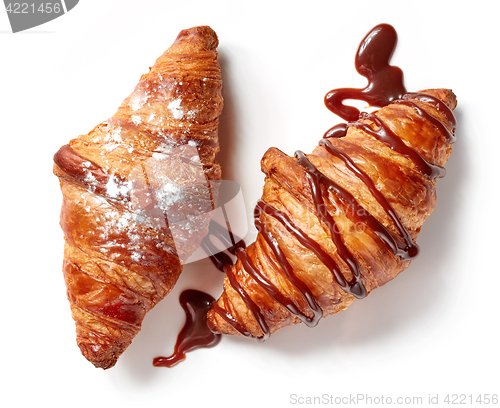 Image of two sweet croissants