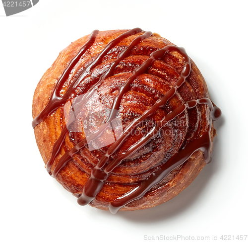 Image of freshly baked cinnamon roll