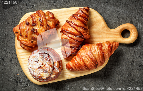 Image of Various freshly baked pastries