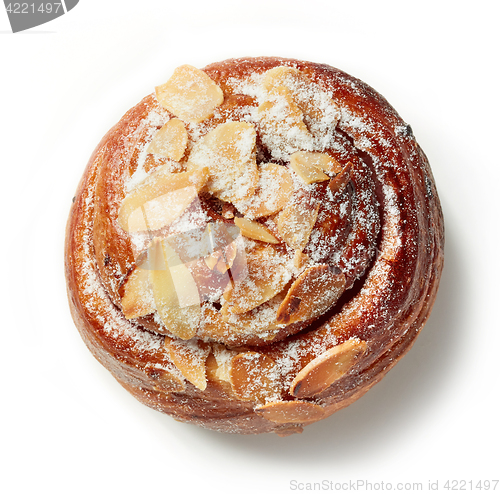 Image of freshly baked almond roll