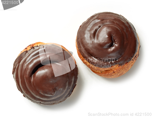 Image of freshly baked chocolate rolls