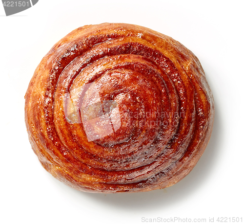 Image of freshly baked cinnamon roll