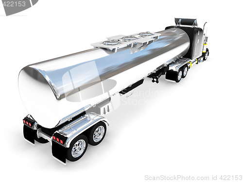Image of isolated big car back view 01