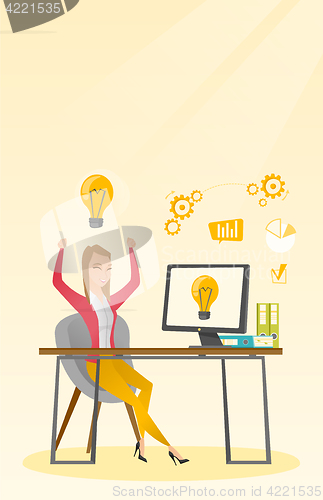 Image of Successful business idea vector illustration.