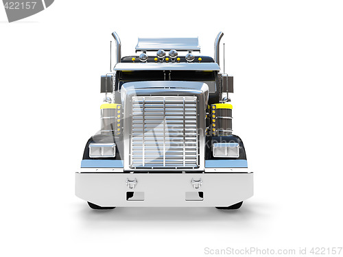 Image of isolated big car front view 04