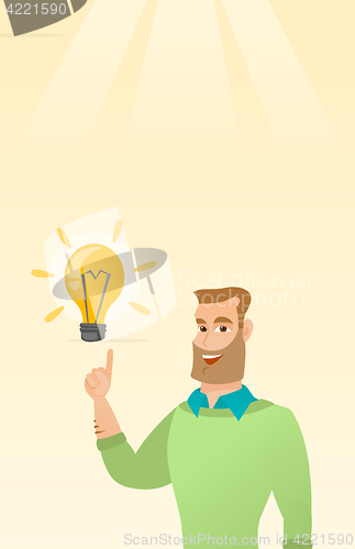 Image of Businessman having business idea.