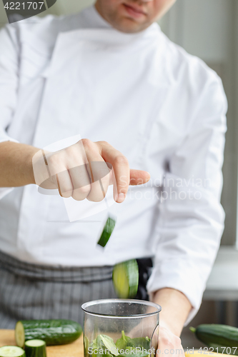 Image of Crop faceless shot of chef cooking