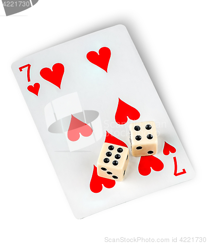 Image of Playing card and dices