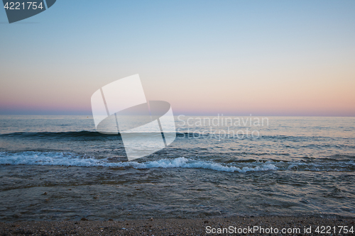 Image of sea in the evening