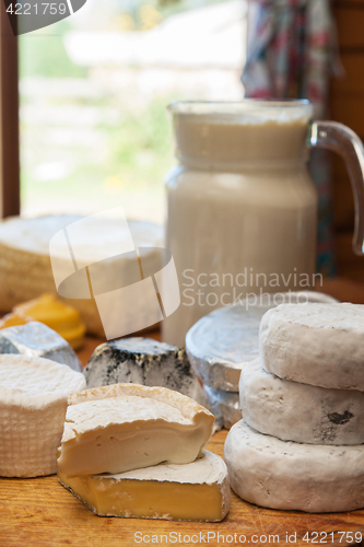 Image of Set of different cheese