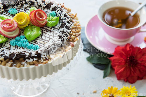 Image of Tasty cakes composition