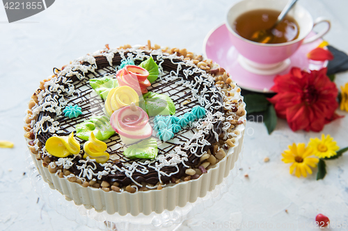 Image of Tasty cakes composition