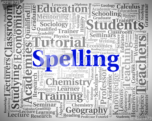 Image of Spelling Word Means Spellings Handwriting And Publish