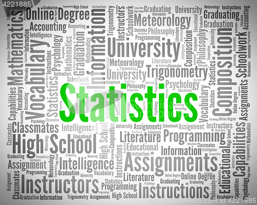 Image of Statistics Work Represents Report Stats And Analyse