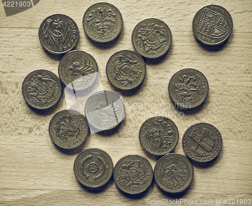 Image of Vintage Pound coins