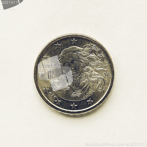 Image of Vintage Italian 10 cent coin