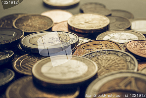 Image of Vintage Euro coins