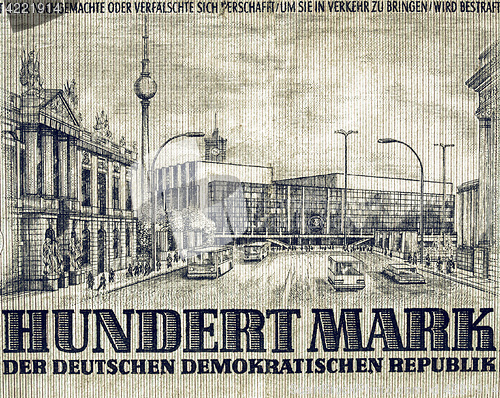 Image of Vintage DDR banknote