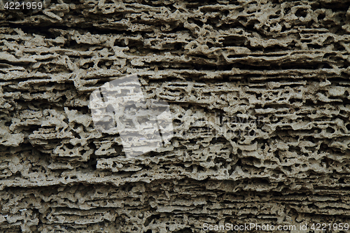 Image of old sandstone texture by the sea