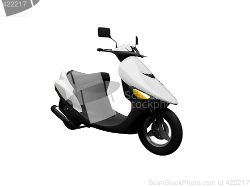 Image of Scooter isolated moto front view 03.jpg