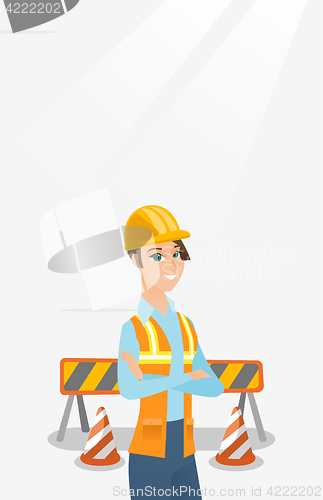 Image of Confident builder with arms crossed.