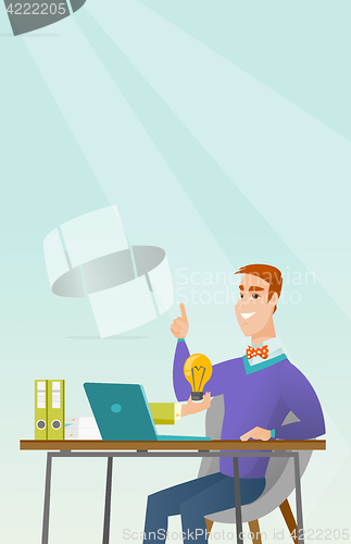 Image of Successful business idea vector illustration.