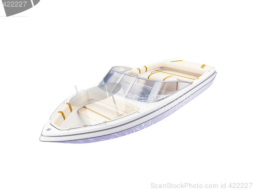 Image of Small Boat isolated front view