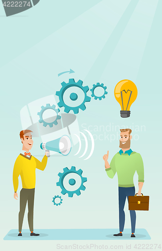 Image of Announcement for business idea vector illustration