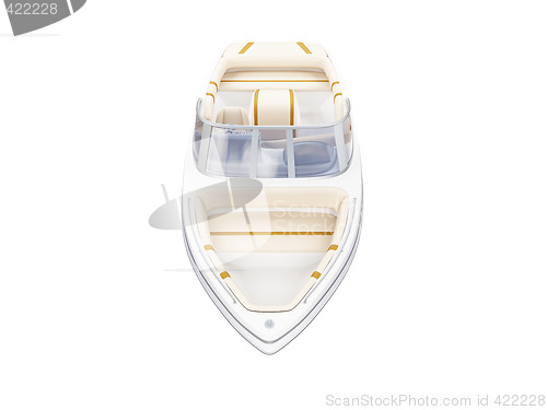 Image of Small Boat isolated front view