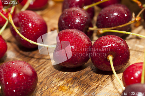 Image of red ripe cherry
