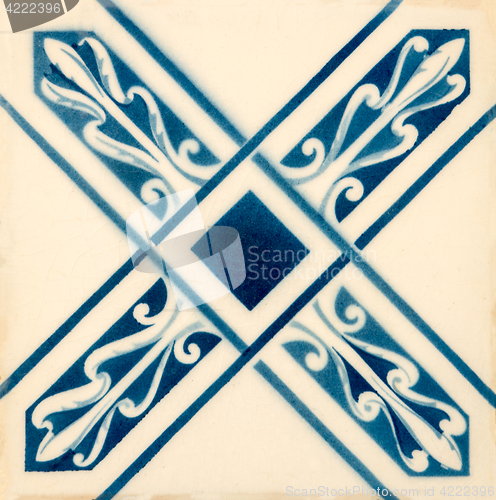 Image of Traditional Portuguese glazed tiles