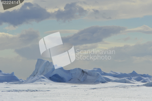 Image of Beautiful view of icebergs in Snow Hill Antarctica