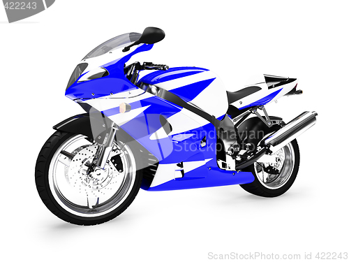 Image of isolated motorcycle front view 01
