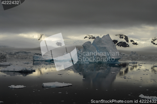 Image of Mountain view in Antarctica