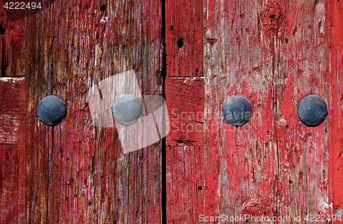 Image of Old Red Wooden Background